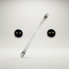 Tub bactericid UV-C 6W, soclu G5, lungime totala 22.5 cm