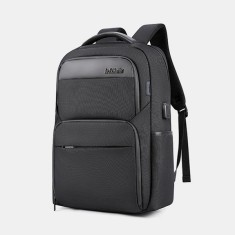 Rucsac laptop Business Arctic Hunter, impermeabil, port USB, 15.6&amp;Prime;, negru/gri, model AHB113 foto