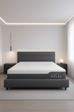 PAT COZY 160X200 CU LADA DE DEPOZITARE STOFA GRI