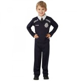 Cumpara ieftin Costum Politist Copii 7-8 Ani (128cm) - Set Ofiter de Politie cu Pantaloni si Bluza, Licentiat