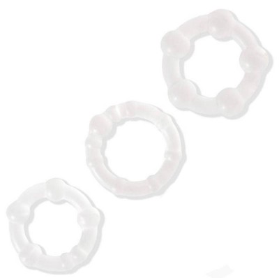 Set 3 Inele Penis, Transparent foto