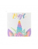 Set 10 servetele Magic unicorn 33x33 cm