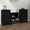 Set 2 Servante Gossi Negre 40x35x80 cm Lemn Masiv Pin Comode Living/Hol