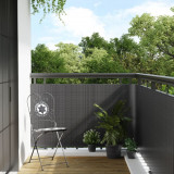 VidaXL Paravan pentru balcon, antracit, 500x100 cm, poliratan