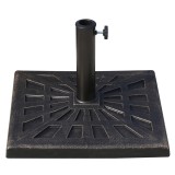 Outsunny Bază Greutate pentru Umbrelă de Soare, Rezistentă, &Phi;3,8-4,8cm, 16Kg, Ideală pentru Grădină | Aosom Romania
