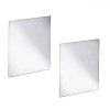 Oglinzi Decorative Dreptunghiulare, Set 2 Bucăți, Sticlă, Dimensiuni 21x30cm, Oem
