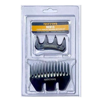 Set 2 cutite pentru masina de tuns oi Rotor, 13/4 dinti foto