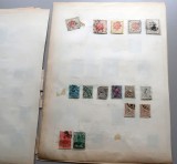 Lot 15 timbre clasice Persia (Iran) 1870&ndash;1890 pe pagină veche de album filatelic -A42
