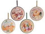 Cumpara ieftin Set 4 suporturi vase fierbinti pluta ceramica Legume &Oslash; 19 cm