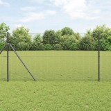 VidaXL Gard din S&acirc;rmă Sudată Gri 1.2x25 m Oțel
