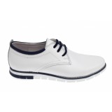 Pantofi barbati sport din piele naturala Alb GKR107A