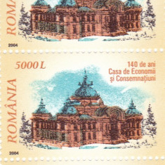 ROMANIA 2004 LP 1653 CEC - 140 ANI DE LA FONDARE PERECHE SERII MNH