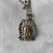argint MEDALION FECIOARA MARIA 1900 FRANTA manopera EXCEPTIONALA pe Lant argint
