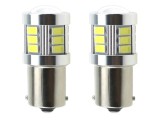 Set 2 leduri p21w ba15s lupa, lumina alba 6000k ,9v-30v