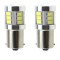 Set 2 leduri p21/5w (2 faze) lupa,canbus, lumina alba 6000k ,9v-30v