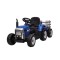 Mini tractor electric cu remorca, 12V, 2 motoare, 3-8km/h, Mp3 Player, lumini, telecomanda Bluetooth AutoDrive ProParts