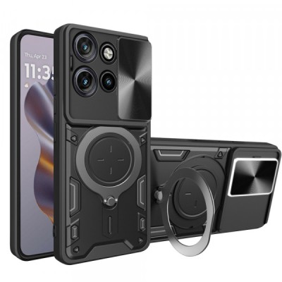 Husa pentru Motorola Edge 60 Neo / Edge 50 Neo, Techsuit, CamGuard Pro, Neagra foto