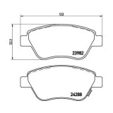 Placute frana Fiat Doblo Box (223) 11.00-; Opel Adam (M13) 10.12-02.19, Corsa D (S07) 07.06-04.15, Fata, BREMBO