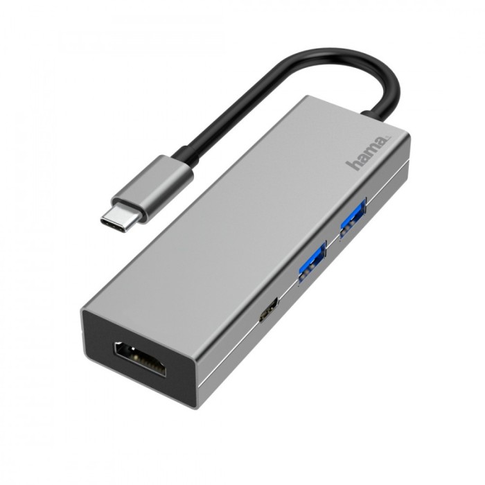 Docking Station Hama Multiport, 4 Ports, HDMI, USB Type-C