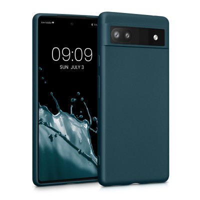 Husa Kwmobile pentru Google Pixel 6a, Silicon, Verde, 57960.14 foto