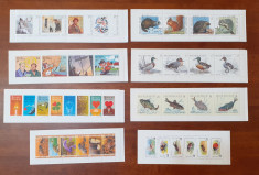 Lot Timbre Belgia - 8 Carnete Nestampilate MNH Tematica Fauna + Diverse Anii &amp;#039;90 foto