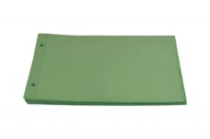 10 folii verzi pentru bancnote si carti postale, Orizontal, cu 1 buzunar fata verso de 128 x 198 mm