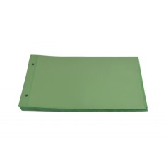 10 folii verzi pentru bancnote si carti postale, Orizontal, cu 1 buzunar fata verso de 128 x 198 mm