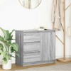 VidaXL Bufetă cu sertar Gri Sonoma 71x35x65 cm Lemn prelucrat 861576