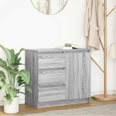 vidaXL Bufetă cu sertar Gri Sonoma 71x35x65 cm Lemn prelucrat 861576 foto