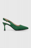 Cumpara ieftin Answear Lab pantofi cu toc culoarea verde