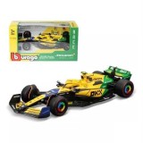 Macheta Formula 1 2024 mclaren mcl38 #4 lando norris locul 4 la Marele Premiu de la Monaco, grafica aniversara Senna 30 de ani scara 1/43 galben verde