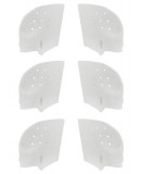 Set protectie degete, corector impotriva monturilor, cu separator degete din silicon, alb, 6 buc