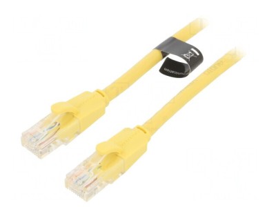 Patch Cord U/UTP Cat6 PVC Galben 2m foto