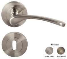 Set Manere Minerva cu Rozete pt Cheie Nichel Satin - 674855 foto
