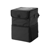 Cos de gunoi auto pliabil pentru masina Techsuit, negru, CO-T3
