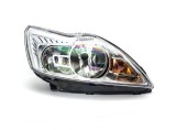 Far Ford Focus 2 (DA_) 01.2008-12.2010 Visteon partea dreapta H1+H7 cu motoras, culoare argintiu