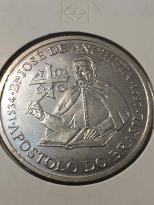 F2 Portugalia 200 escudos 1997/ Jos&amp;eacute; de Anchieta /UNC foto
