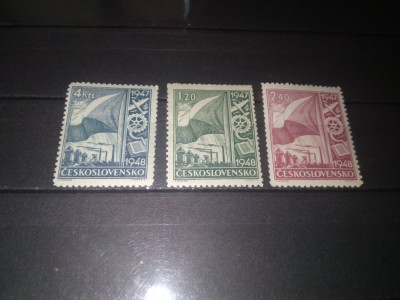 TIMBRE CEHOSLOVACIA 1947 foto