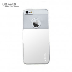 Husa Usams Smart Series Apple Iphone 5, 5S, 5SE Alba