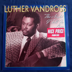 LP : Luther Vandross - The Night I Feel In Love _ Epic, Europa _ NM / VG+