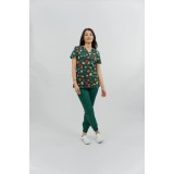 Bluză medicală Ana imprimeu 85 XS