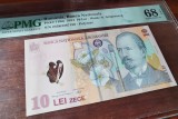 Bancnota 10 lei 2024, PMG 68EPQ