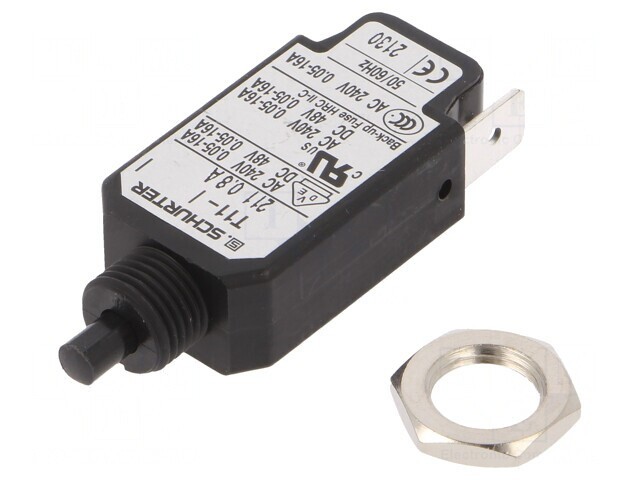&Icirc;ntrerupător de Supracurent 0.8A 240V/48V SPST MCB