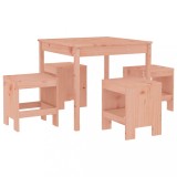 Cumpara ieftin Set cu masa de gradina, 5 piese, lemn masiv douglas