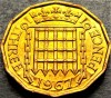 Moneda 3 THREE - ANGLIA, anul 1967 *cod 5121 = A.UNC, Europa
