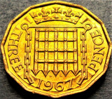 Cumpara ieftin Moneda 3 THREE - ANGLIA, anul 1967 *cod 5121 = A.UNC, Europa