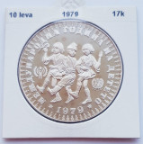 365 Bulgaria 10 Leva 1979 International Year of the Child km 104 argint