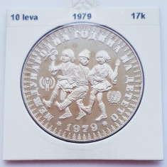 365 Bulgaria 10 Leva 1979 International Year of the Child km 104 argint