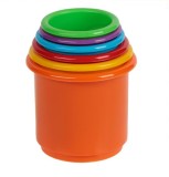 Joc de indemanare-Piramida cu cupe colorate, Oem