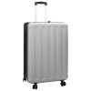 Valiză pliabilă carcasă tare 28&#039;&#039; Argintie 50x30x76 cm ABS